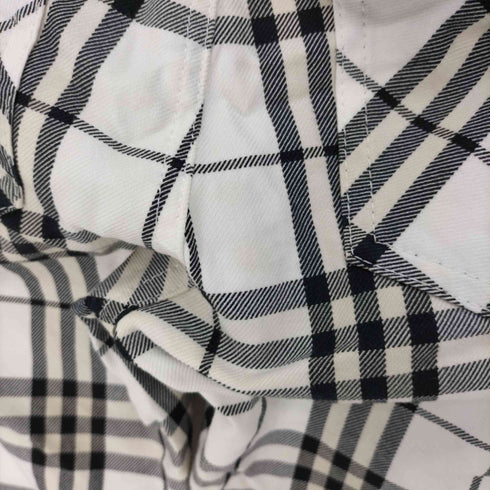 バーバリーブルーレーベル BURBERRY BLUE LABEL チェッカー ブーツカット パンツ レディース EUR:36
