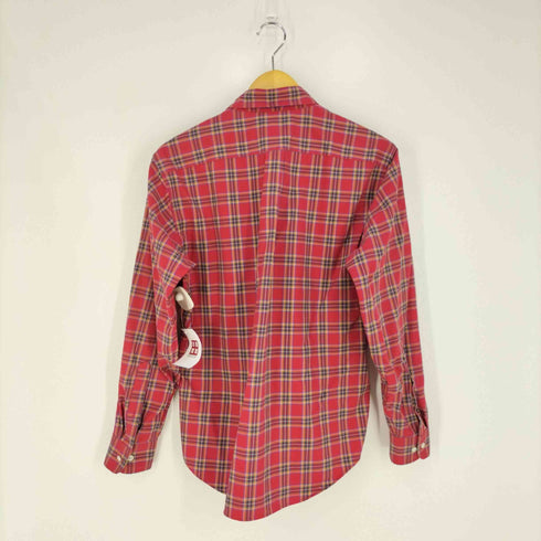 ランズエンド LANDS END NO IRON TWILL ボタンダウンチェックシャツ メンズ import:M