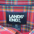 ランズエンド LANDS END NO IRON TWILL ボタンダウンチェックシャツ メンズ import:M