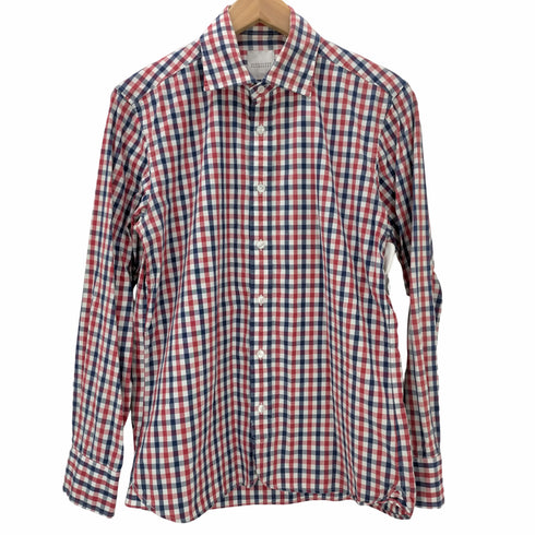 マッキントッシュフィロソフィー MACKINTOSH PHILOSOPHY L/S チェック柄ウィングカラーシャツ メンズ US:38