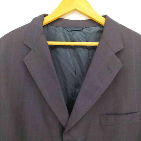 バーバリーロンドン BURBERRY LONDON USA製 3B サイドベンツ チェック ウール テーラード ジャケット メンズ 48REG