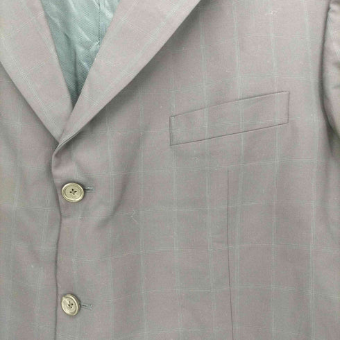 バーバリーロンドン BURBERRY LONDON USA製 3B サイドベンツ チェック ウール テーラード ジャケット メンズ 48REG