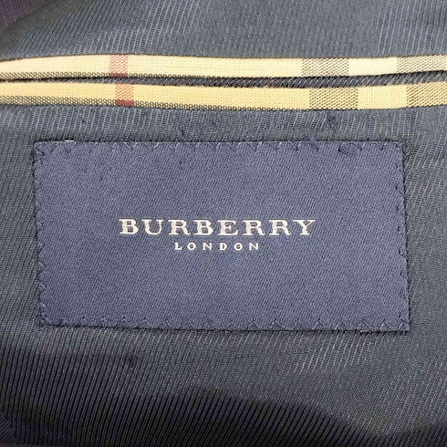 バーバリーロンドン BURBERRY LONDON USA製 3B サイドベンツ チェック ウール テーラード ジャケット メンズ 48REG