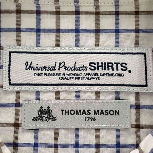 ユニバーサルプロダクツ UNIVERSAL PRODUCTS PLAID REGULAR COLLAR L/S メンズ JPN:2