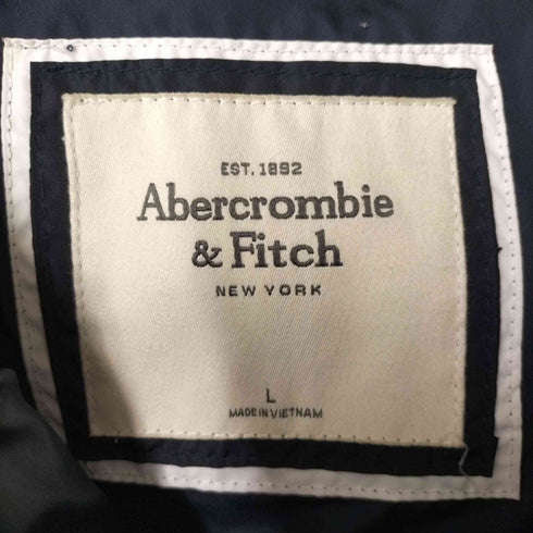 アバクロンビーアンドフィッチ Abercrombie & Fitch ロゴワッペン キルティング ダウンベスト ジャケット レディース import:L