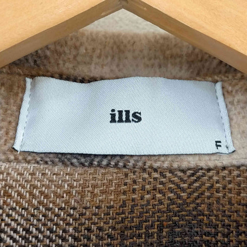 フルギ ILLS ビッグシルエットオンブレチェックシャツジャケット メンズ FREE
