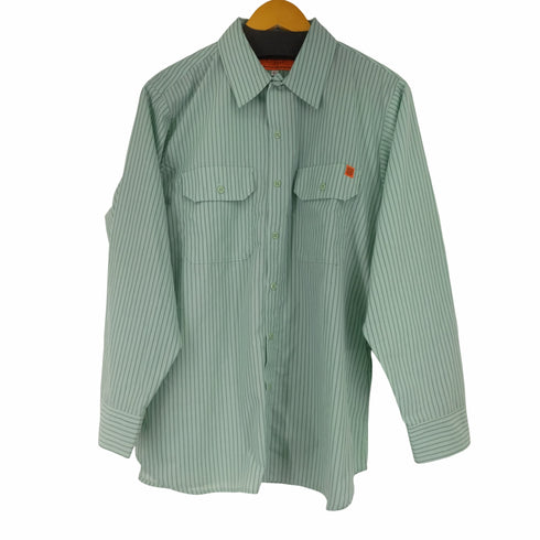 ユニバーサルオーバーオール UNIVERSAL OVERALL STRIPE WORKERS SHIRT メンズ JPN:L