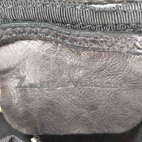 ザディグ エ ヴォルテール ZADIG&VOLTAIRE レース切替ラムレザージャケット レディース 36