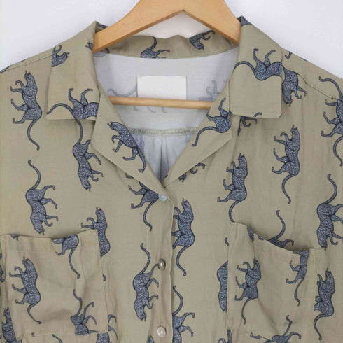 アメリヴィンテージ Ameri VINTAGE MEDI FULL CHEETAH ALOHA SHIRT アロハシャツ レディース FREE