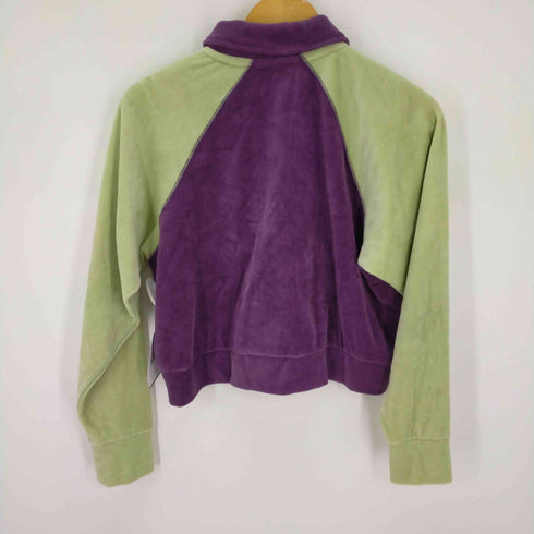 ビームスボーイ BEAMS BOY 23AW 2-tone velor pullover ツートンカラーベロアクロップドトップス レディース JPN:1