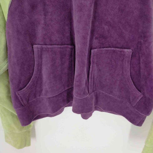 ビームスボーイ BEAMS BOY 23AW 2-tone velor pullover ツートンカラーベロアクロップドトップス レディース JPN:1