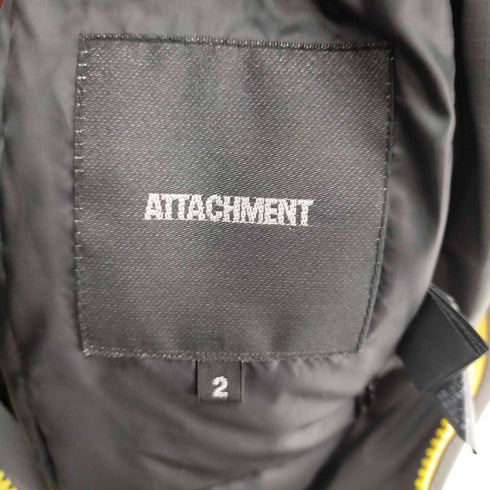 アタッチメント ATTACHMENT 透湿防水ナイロンリップ フーデッドダウンジャケット メンズ JPN:2