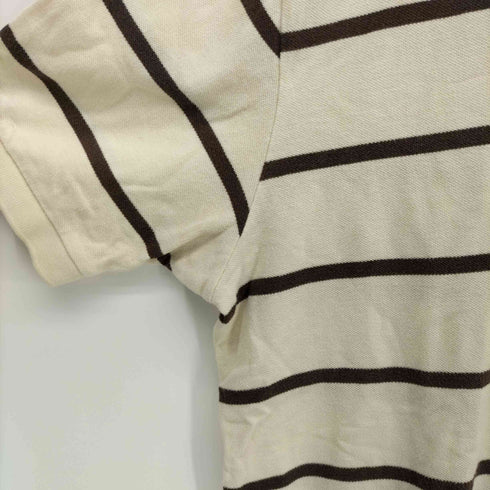 ポロバイラルフローレン Polo by RALPH LAUREN 90S ポニー刺繍 ボーダー 鹿の子 S/S ポロシャツ メンズ import:XXL