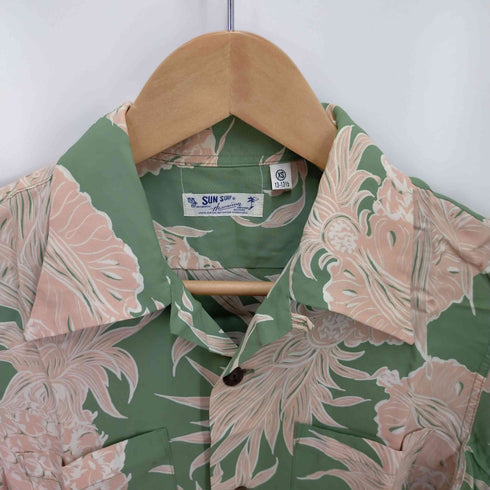サンサーフ SUN SURF 総柄 開襟 ショートスリーブアロハシャツ メンズ import:XS