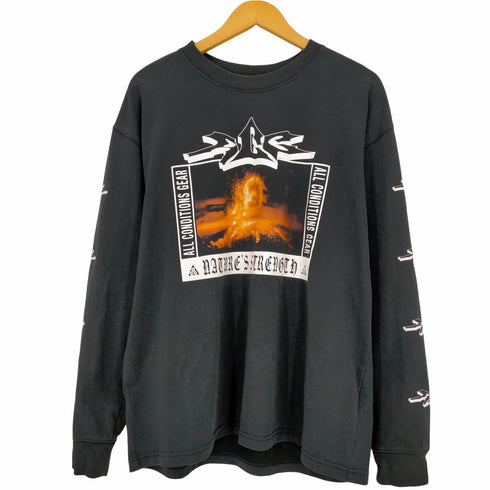 ナイキエーシージー NIKE ACG NRG SS VOLCANO L/S TEE 火山フォト ロングスリーブTシャツ メンズ JPN:XL