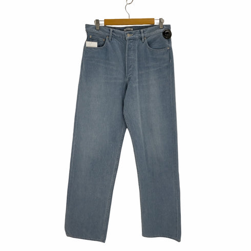 オーラリー AURALEE SELVEDGE FADED LIGHT DENIM WIDE PANTS メンズ JPN:4