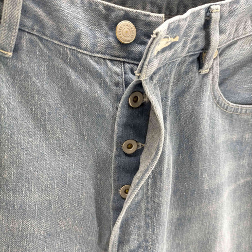 オーラリー AURALEE SELVEDGE FADED LIGHT DENIM WIDE PANTS メンズ JPN:4