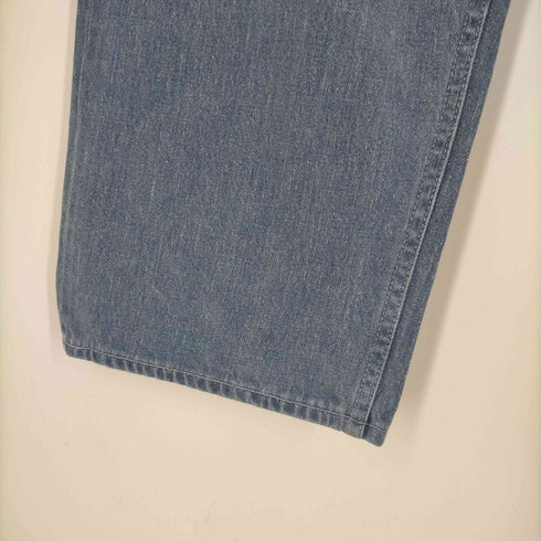 オーラリー AURALEE SELVEDGE FADED LIGHT DENIM WIDE PANTS メンズ JPN:4