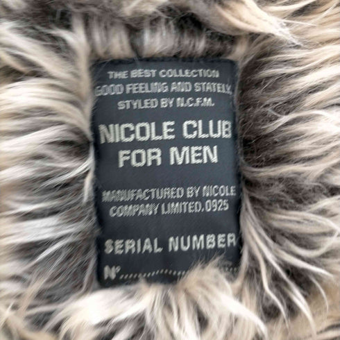 ニコルクラブフォーメン NICOLE CLUB FOR MEN ファーハーフジャケット メンズ JPN:46