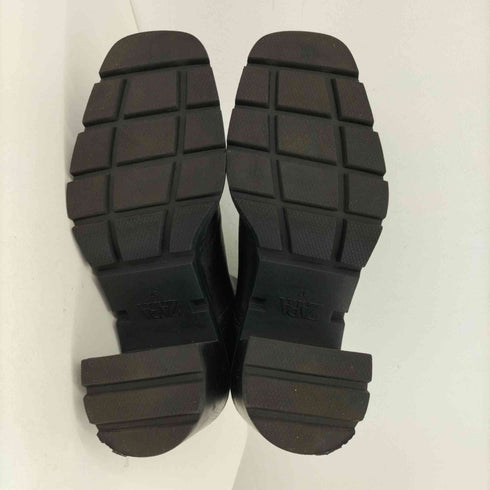 ザラ ZARA スクエアトゥサイドゴアブーツ レディース JPN:24