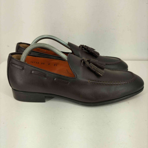 サントーニ santoni レザータッセルローファー メンズ 5 1/2