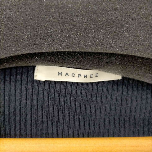 マカフィー MACPHEE コットンリブ Vネックカーディガン レディース JPN:S