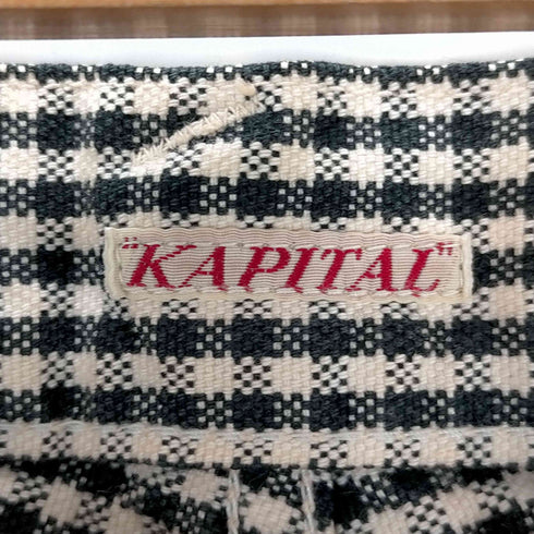 キャピタル KAPITAL ギンガムチェック デニムピエロパンツ レディース 29