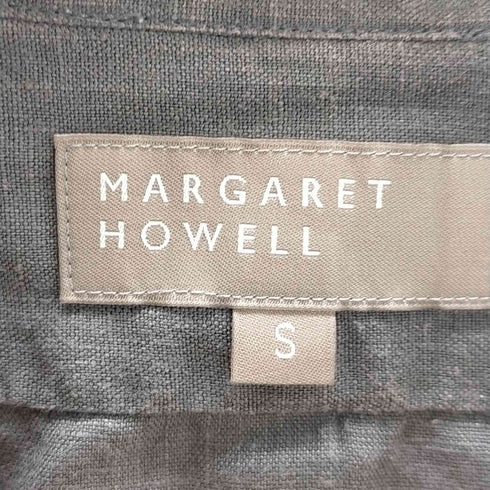 マーガレットハウエル MARGARET HOWELL リネンバンドカラーシャツ メンズ JPN:S