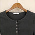 スライ SLY CUT RIB SNAP トップス レディース FREE