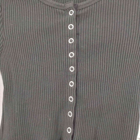 スライ SLY CUT RIB SNAP トップス レディース FREE