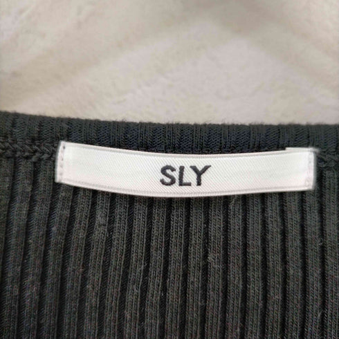 スライ SLY CUT RIB SNAP トップス レディース FREE