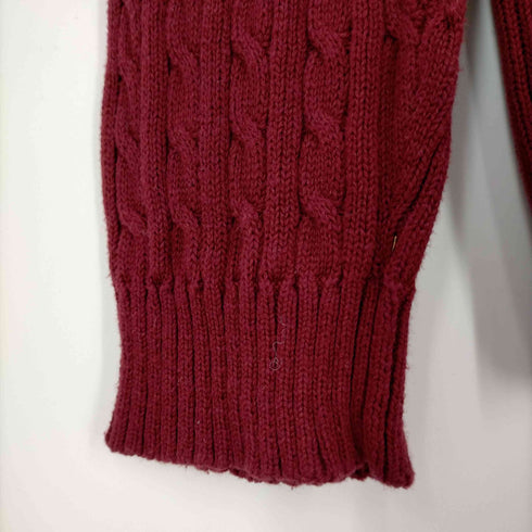 チャップスラルフローレン CHAPS RALPH LAUREN エンブレム刺繍 コットンケーブルニット メンズ import:L
