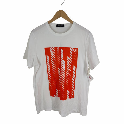 フレッドペリー FRED PERRY プリントクルーネックTシャツ メンズ JPN:L