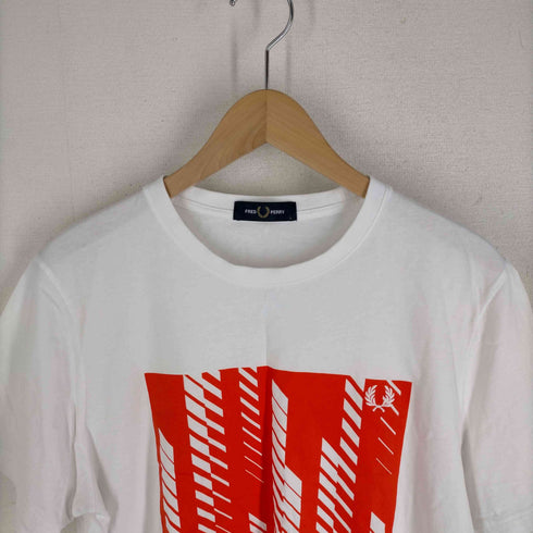 フレッドペリー FRED PERRY プリントクルーネックTシャツ メンズ JPN:L