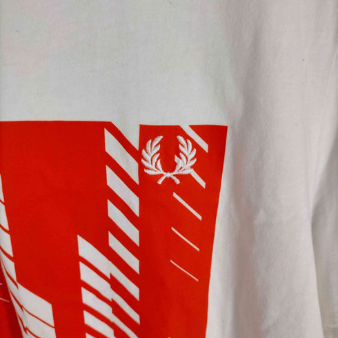 フレッドペリー FRED PERRY プリントクルーネックTシャツ メンズ JPN:L
