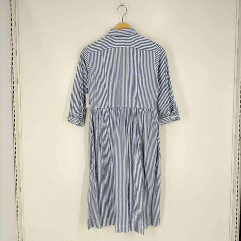 モリカゲシャツキョウト MORIKAGE SHIRT KYOTO 丸襟 ストライプシャツワンピース レディース SS