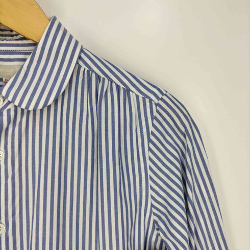 モリカゲシャツキョウト MORIKAGE SHIRT KYOTO 丸襟 ストライプシャツワンピース レディース SS