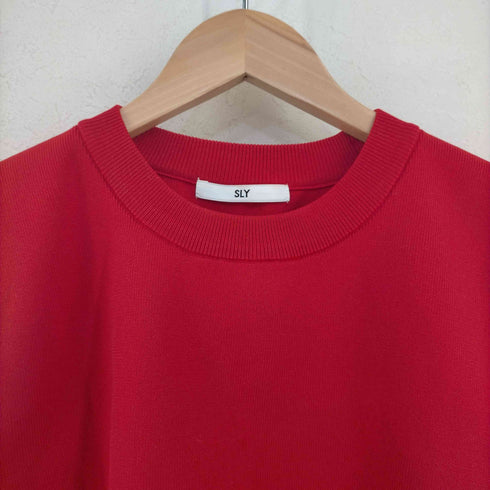 スライ SLY ROLL UP KNIT トップス レディース FREE