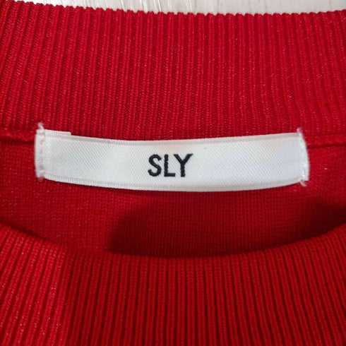 スライ SLY ROLL UP KNIT トップス レディース FREE