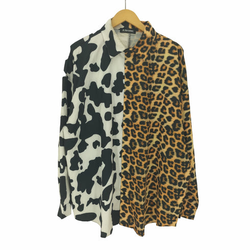 At Marvelous ツートン カラー L/S シャツ モウ柄 レオパード柄 メンズ JPN:XL