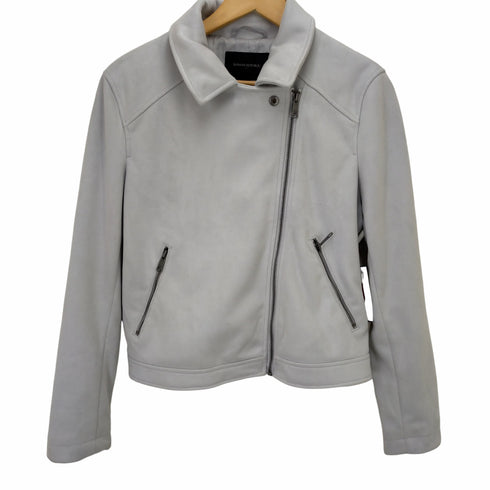 バナナリパブリック BANANA REPUBLIC VEGAN SUEDE MOTO JACKET ヴィーガンスエードモトジャケット レディース import:L