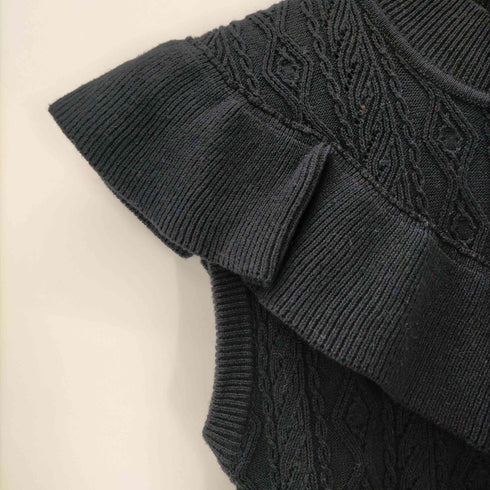 スライ SLY FRONT FRILL KNIT トップス レディース FREE