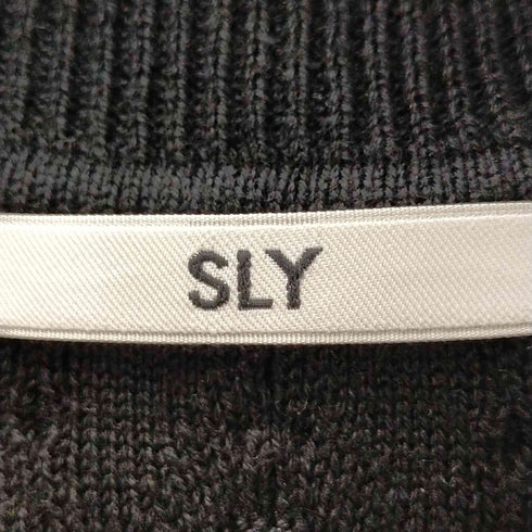 スライ SLY FRONT FRILL KNIT トップス レディース FREE