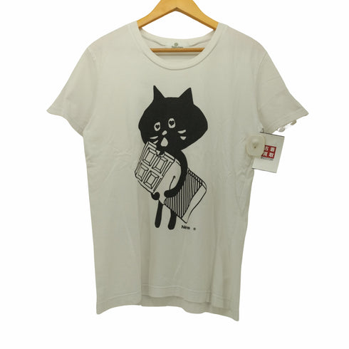 ニャー にゃー フロントプリントTシャツ レディース