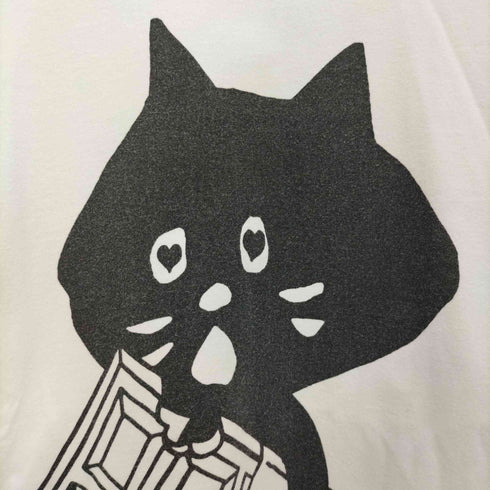 ニャー にゃー フロントプリントTシャツ レディース