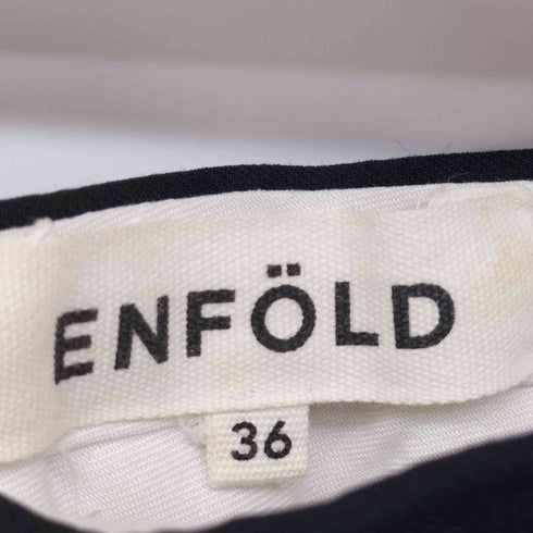 エンフォルド ENFOLD ベルトレスワイドテーパードパンツ レディース JPN:36