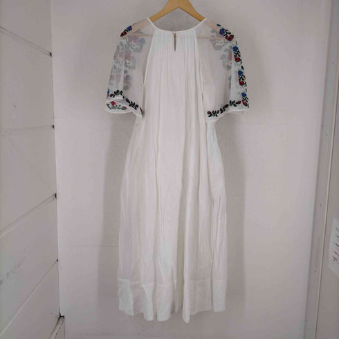 ミルクフェド MILKFED. 袖刺繍メッシュギャザーワンピース レディース ONE SIZE