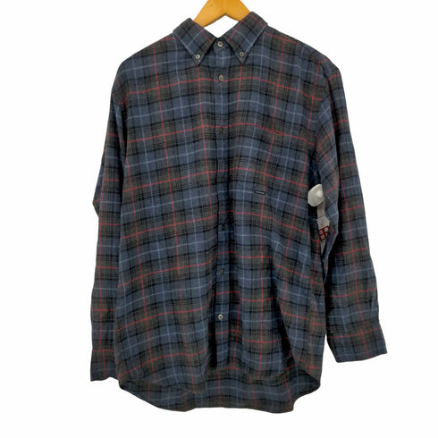 パパス papas ボタンダウン チェックネルシャツ メンズ JPN:L