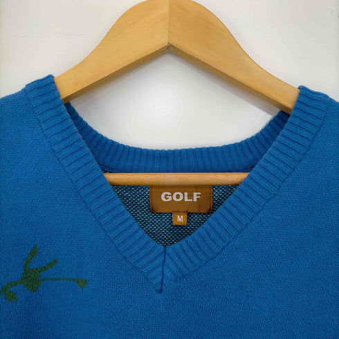 ゴルフワン GOLF WANG flower vestf ニット ベスト メンズ import:M