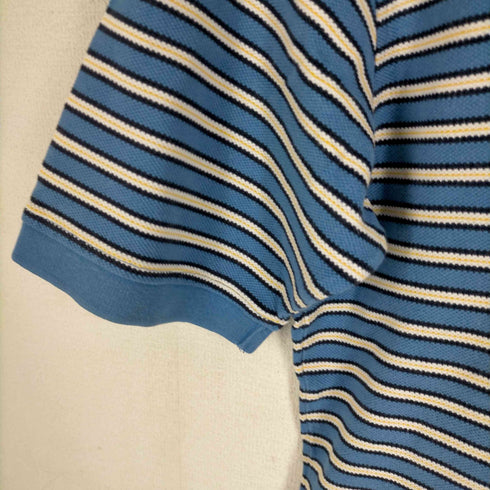 ユニクロ UNIQLO 00S OLD ボーダー柄鹿の子ポロシャツ メンズ JPN:L